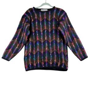 Vintage Carducci Tunic Sweater Womens' Small Oversized Mohair Blend 80's Party